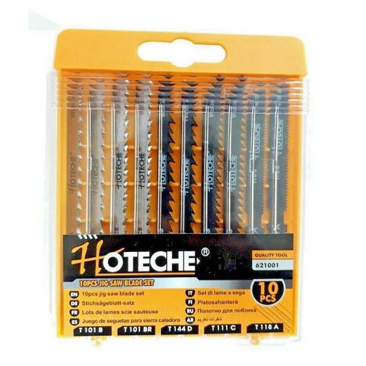 Trade Shop - Set 10 Lame Per Seghetto Alternativo Legno Metallo Hcs Pvc 75 100mm Art.621001 -