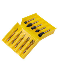 Set 10 Mini Frese Raspe In Acciaio Per Lavorazione Rifinitura Legno Codolo 3 Mm         