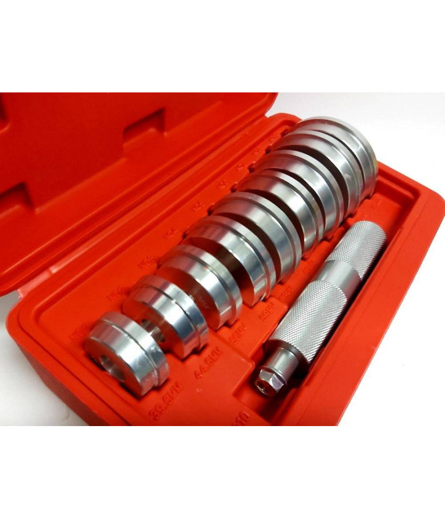 Set 10 Pezzi Estrattori Cuscinetti Boccole Con Valigetta Ruote Auto Moto Camion         
