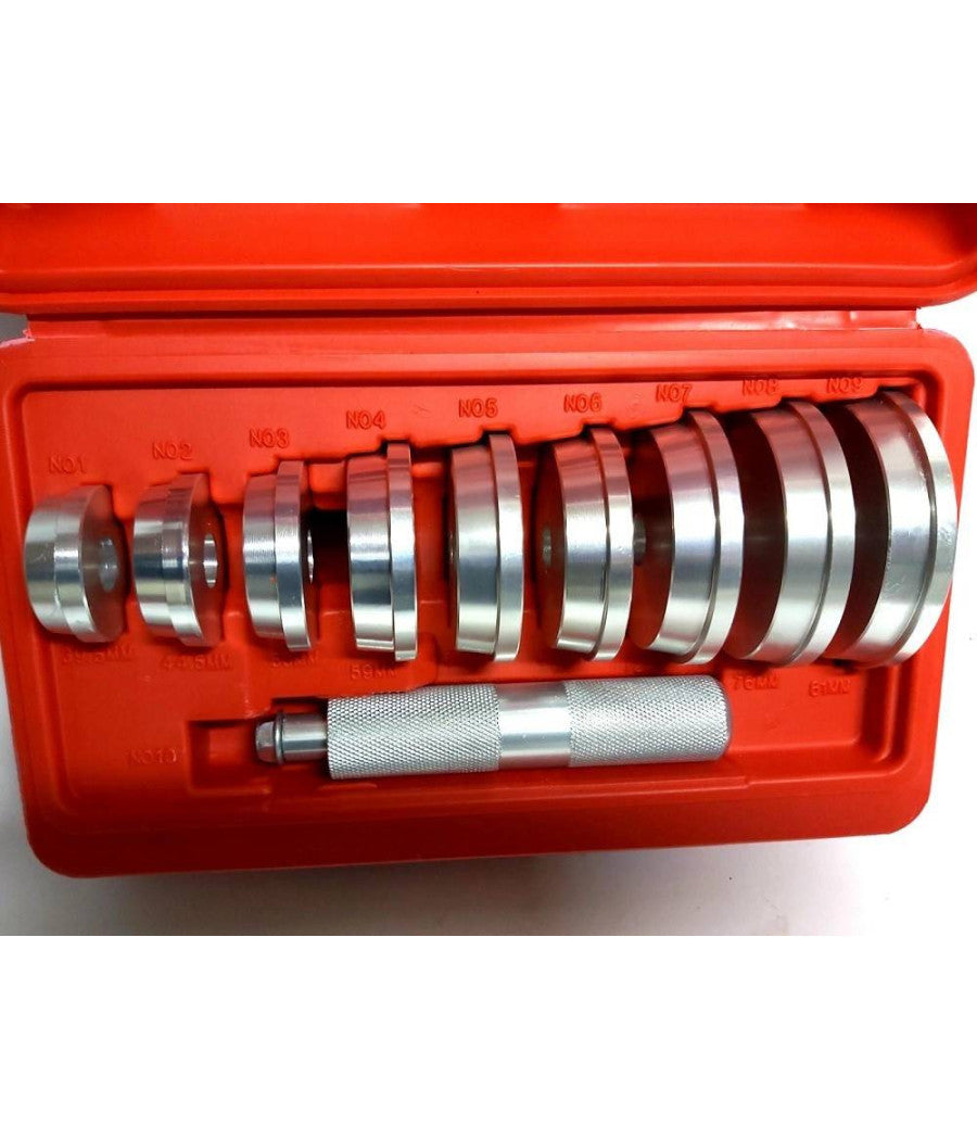 Set 10 Pezzi Estrattori Cuscinetti Boccole Con Valigetta Ruote Auto Moto Camion         