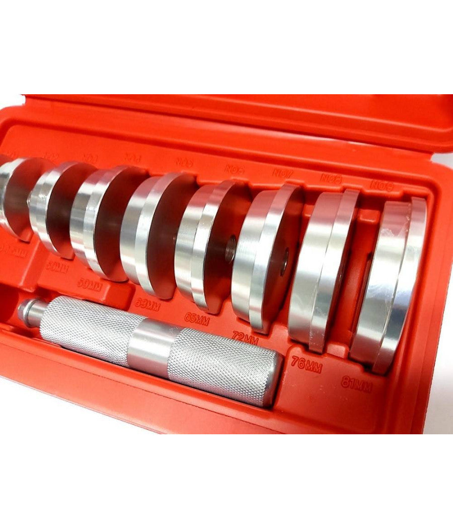 Set 10 Pezzi Estrattori Cuscinetti Boccole Con Valigetta Ruote Auto Moto Camion         