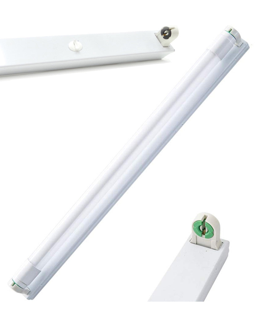 Set 10 Plafoniera Plafoniere Installazione A Soffitto Parete Per Tubi Neon A Led         