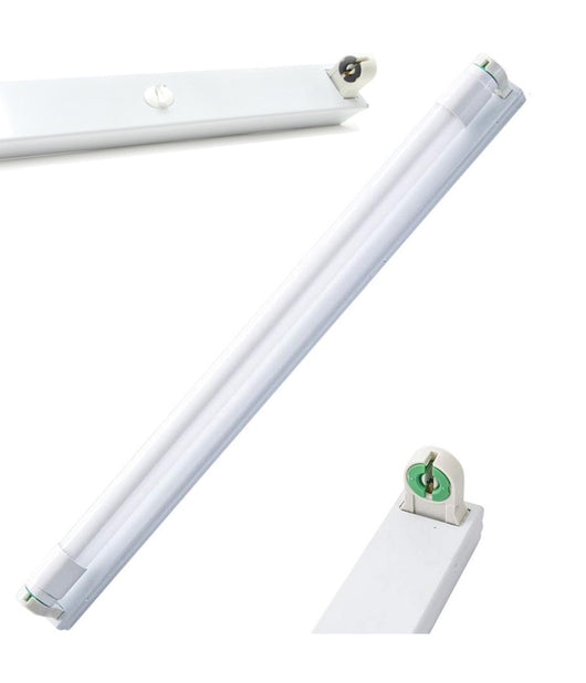 Set 10 Plafoniera Plafoniere Installazione A Soffitto Parete Per Tubi Neon A Led     -120 Cm   -