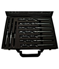 Set 10 Punte Elicoidale Da 14 A 23 Mm Frese Ferro Legno Per Trapano In Valigetta         