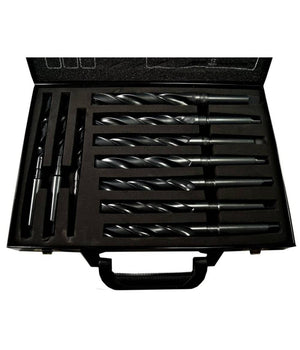 Set 10 Punte Elicoidale Da 14 A 23 Mm Frese Ferro Legno Per Trapano In Valigetta         