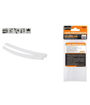 Set 10 Pz Guaine Termorestringenti Termoretrattili Bianche 12x120 Mm Cavi 57071         