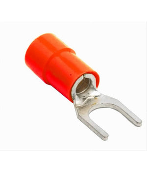 Set 100 Pz Capicorda A Forcella A Crimpare Per Cavi 4 A 6 MmÂ² Isolato M4 Sv5.5-4         