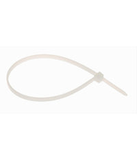 Set 100 Pz Fascette Serracavo Autobloccanti In Nylon Bianco 3.6 X 200mm 36-200-b         