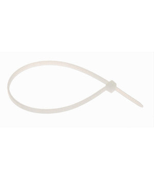 Set 100 Pz Fascette Serracavo Autobloccanti In Nylon Bianco 3.6 X 200mm 36-200-b         