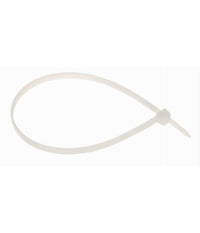 Set 100 Pz Fascette Serracavo Autobloccanti In Nylon Bianco 4.8x200 Mm 48-200-b         