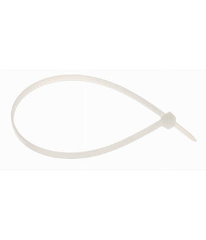 Set 100 Pz Fascette Serracavo Autobloccanti In Nylon Bianco 4.8x200 Mm 48-200-b         