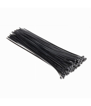Set 100 Pz Fascette Serracavo Autobloccanti In Nylon Nero 4.8mm X 300mm 48-300-n         
