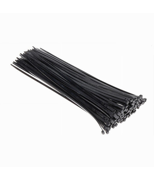 Set 100 Pz Fascette Serracavo Autobloccanti In Nylon Nero 4.8mm X 300mm 48-300-n         
