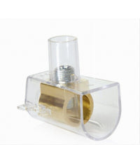 Set 100 Pz Morsetto A Cappuccio Unipolare Trasparente Per Cavi Sezione 4mm Ms-40         