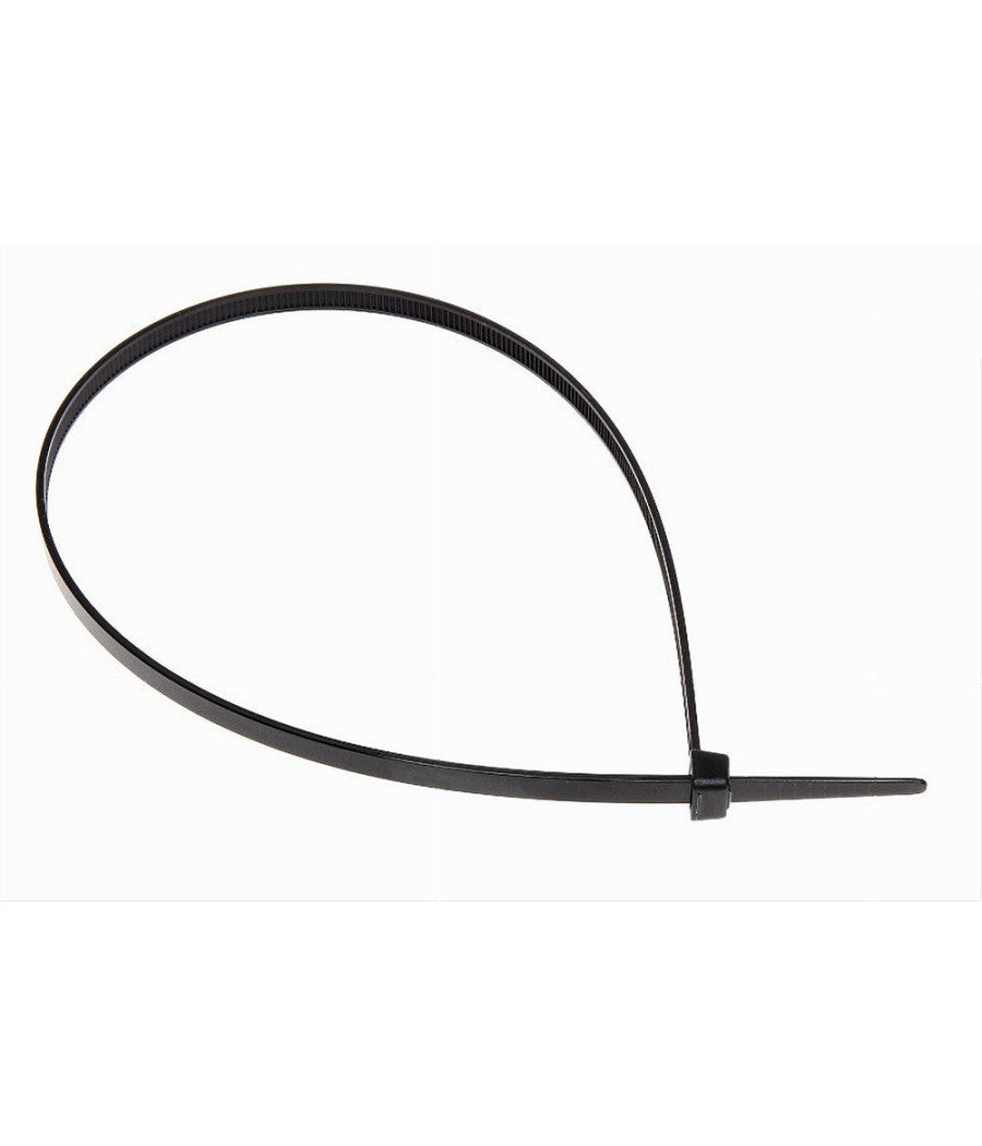 Set 100pz Fascette Serracavo Autobloccanti In Nylon Nero 4.8mm X 350 Mm 48-350-n         