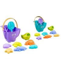 Set 10pz Attrezzi Giochi Spiaggia Mare Sabbia Pala Secchiello Per Bambini 6558012         