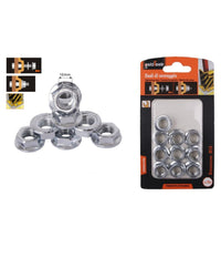 Set 10pz Dado Esagonale Flangiato Dadi Di Serraggio M10 Bulloni Vite 10mm 94925         