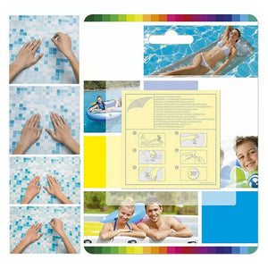 Trade Shop - Set 10pz Toppa Toppe Di Riparazione Strong Per Piscine Materassi Gonfiabili 62068 -