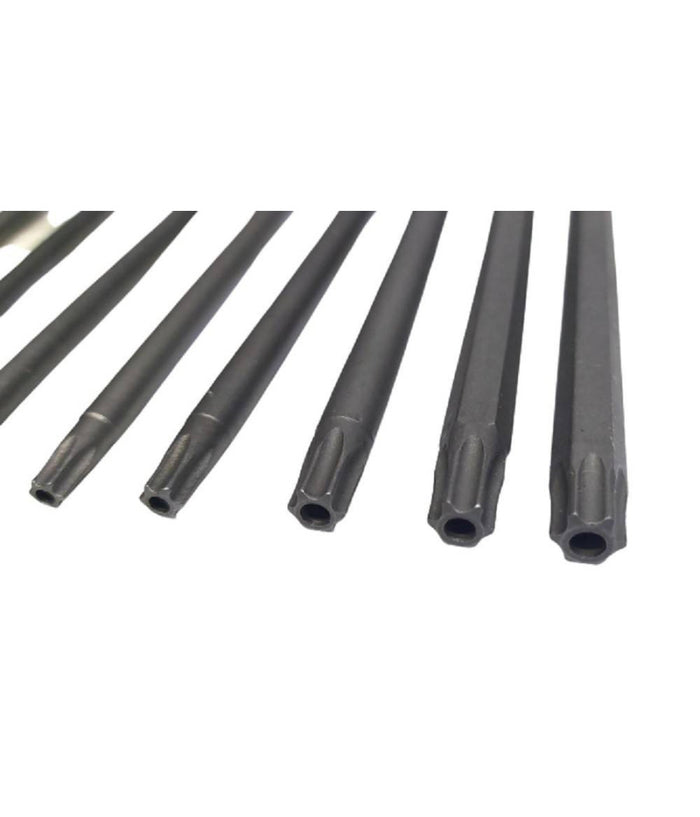Set 11 Inserti Da T6 A T40 100mm Cacciaviti Torx Per Avvitatore Esagonale 1/4"         