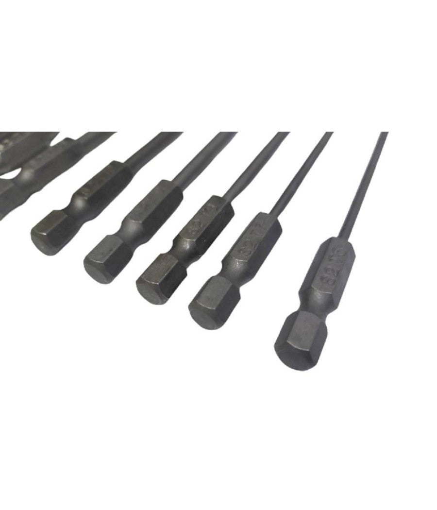 Set 11 Inserti Da T6 A T40 100mm Cacciaviti Torx Per Avvitatore Esagonale 1/4"         