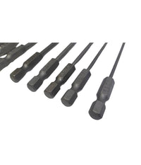 Set 11 Inserti Da T6 A T40 100mm Cacciaviti Torx Per Avvitatore Esagonale 1/4"         