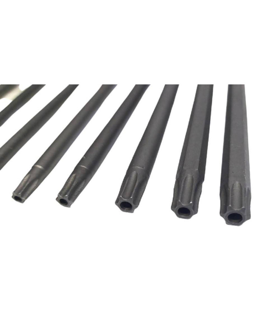 Set 11 Inserti Da T6 A T40 100mm Cacciaviti Torx Per Avvitatore Esagonale 1/4"         