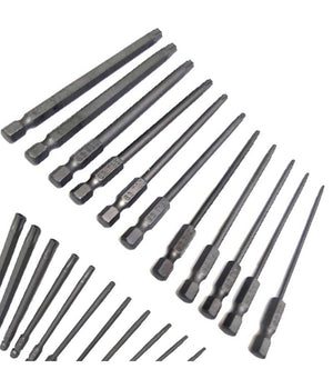 Set 11 Inserti Da T6 A T40 100mm Cacciaviti Torx Per Avvitatore Esagonale 1/4"         