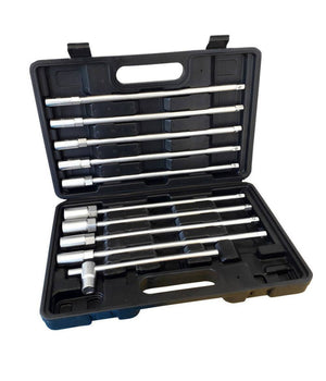 Set 11 Pz Chiavi Chiave A T Esagonali Extra Lunghe 9 Bussole 8-19mm Zt5011         