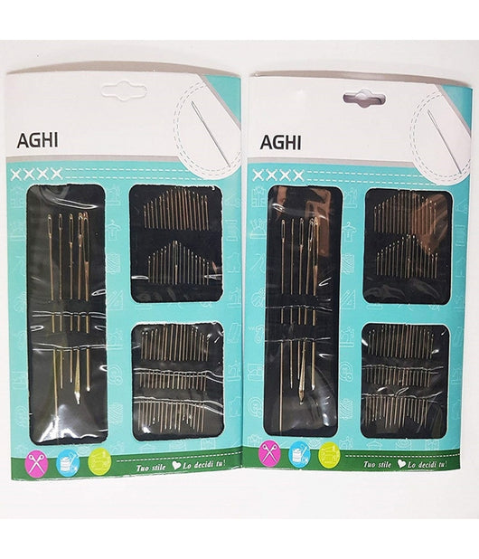 Set 110pz. Aghi Da Cucito Varie Misure Formati Sarta Fai Da Te Viaggio Per Lana Cotone         