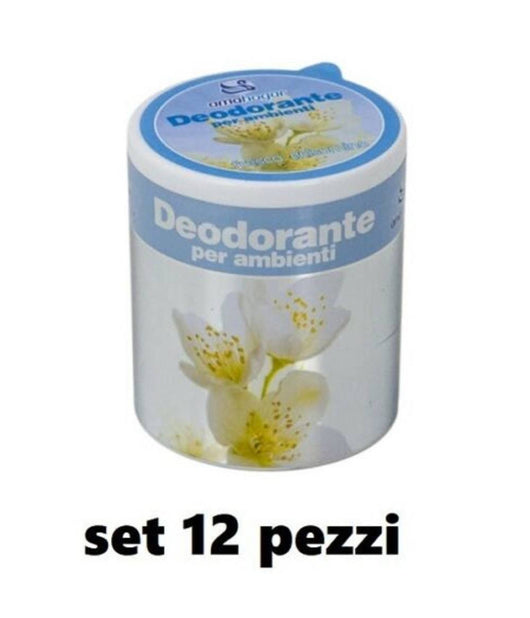 Set 12 Deodoranti Barattolo Profumo Ambiente Assorbi Odori Fragranza Gelsomino         