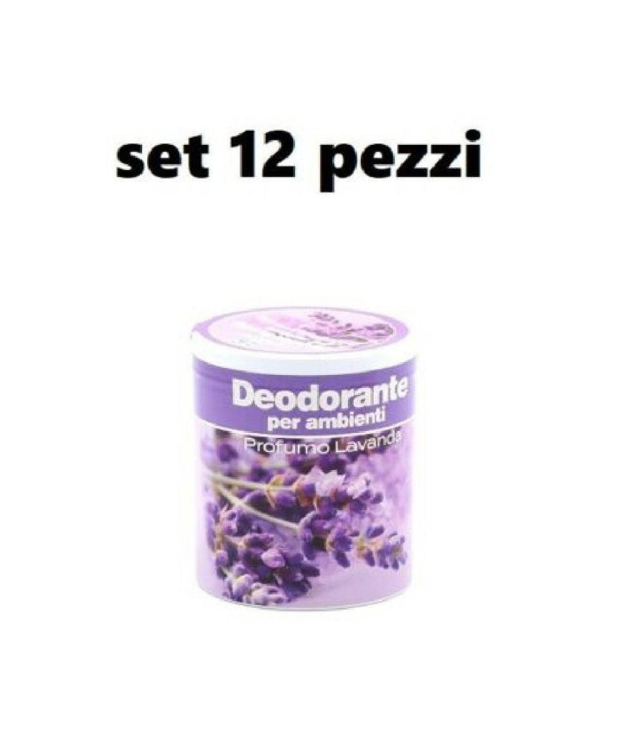 Set 12 Deodoranti Barattolo Profumo Ambiente Assorbi Odori Fragranza Lavanda         
