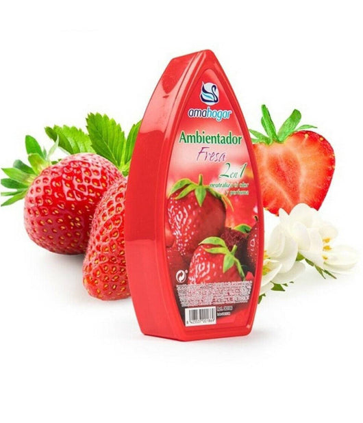 Set 12 Deodoranti Gel Profumo Ambiente Assorbi Odori Fragranza Fragola         