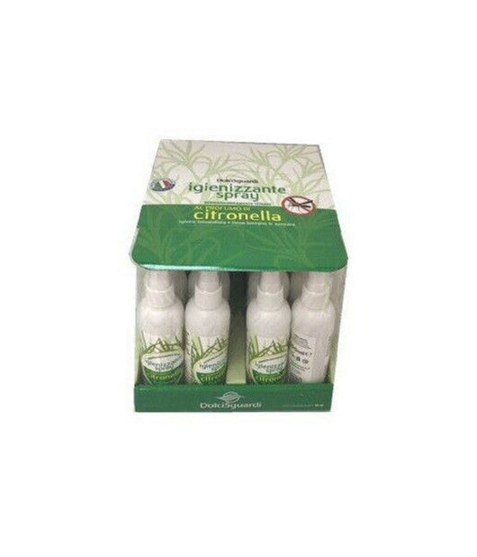 Set 12 Flaconcini Igienizzante Spray Al Profumo Di Citronella Antizanzare 005328         