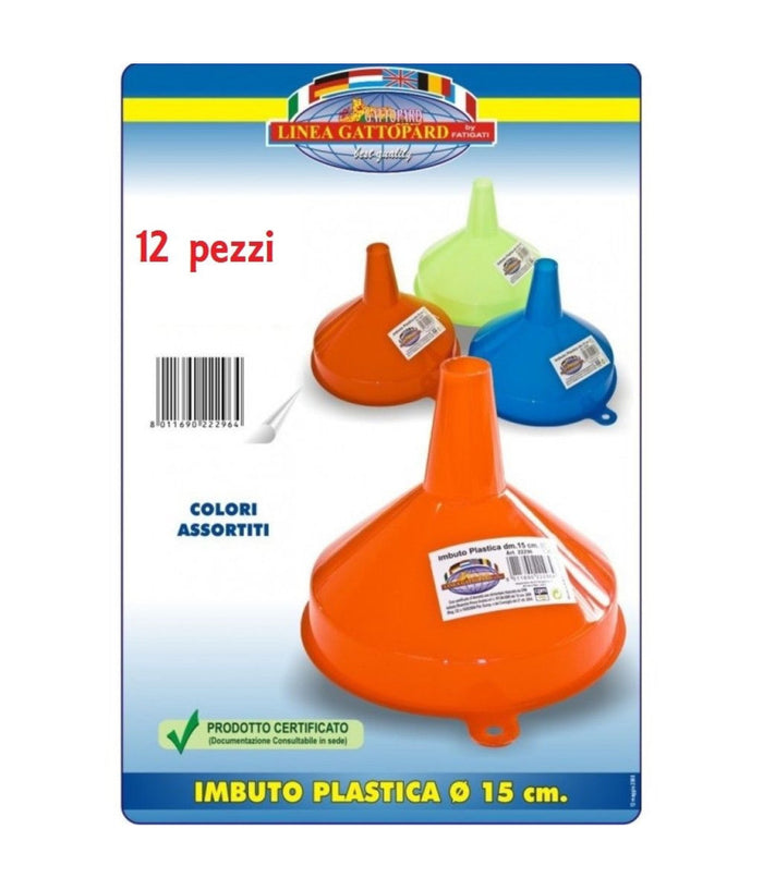 Set 12 Imbuto Imbuti In Plastica Diametro 15cm In Vari Colori Utensilee Cucina         