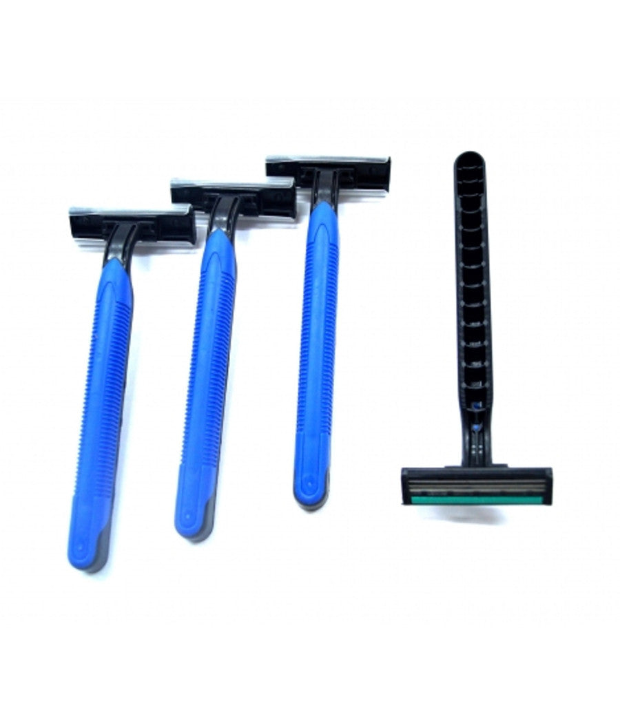 Set 12 Lamette 3 Lame Lama Per Uomo Donna Depilazione Rasoio Barba Usa E Getta         