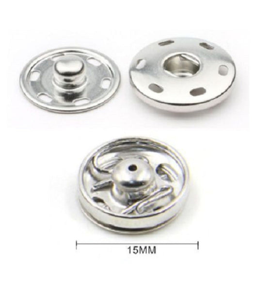 Set 12 Paia Di Bottoni Automatici A Pressione à¸ 15 Mm Accessori Per Cucito 52987         