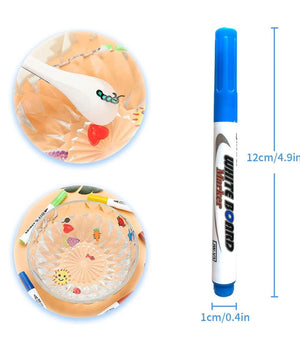 Set 12 Pennarelli Magici Pittura Ad Acqua Penna Galleggiante Lavabile Bambini         