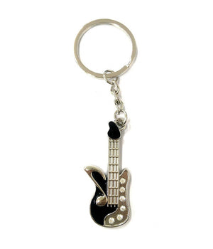 Set 12 Pezzi Bomboniera Bomboniere Argento Chitarra 5,5cm Chiavi Portachiavi         