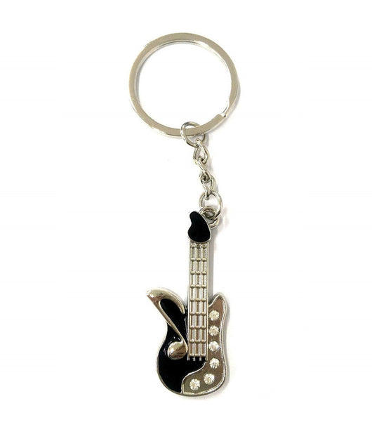 Set 12 Pezzi Bomboniera Bomboniere Argento Chitarra 5,5cm Chiavi Portachiavi         