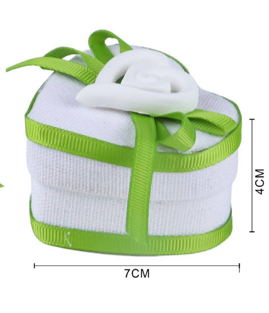 Set 12 Pezzi Bomboniera Bomboniere Cofanetto Cuore Verde Invito Portaconfetti         