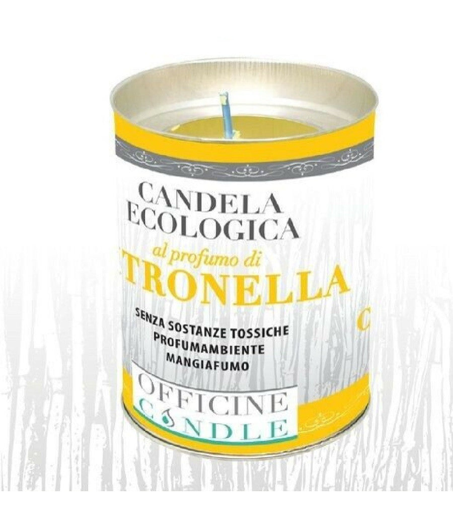 Set 12 Pezzi Candela Ecologica Al Profumo Di Citronella Anti Zanzare 6 X 8 Cm         