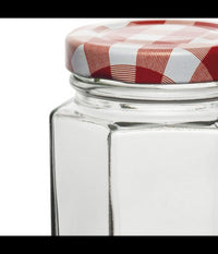 Set 12 Pezzi Contenitore Barattolo In Vetro Con Coperchio Barattolini 290ml         