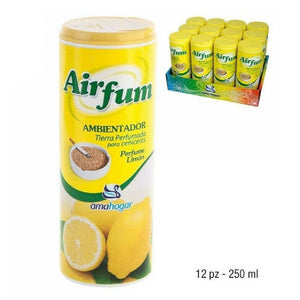 Trade Shop - Set 12 Pezzi Deodorante Sabbia Profumata Per Posacenere Fragranza Limone -