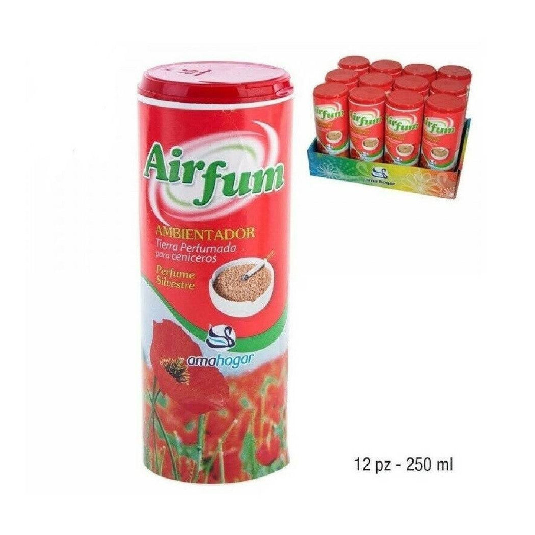 Trade Shop - Set 12 Pezzi Deodorante Sabbia Profumata Per Posacenere Fragranza Selvatico -