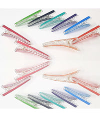 Set 12 Pezzi Fermaglio Fermagli Pinza Colorato 9cm Ferma Capelli Fermacapelli         