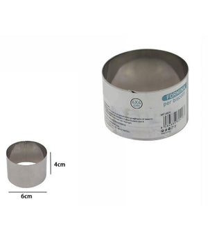 Set 12 Pezzi Forme Formina Stampi Per Dolci Torte Biscotti Rotonde 6 X 4cm 60416         