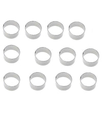 Set 12 Pezzi Forme Formina Stampi Per Dolci Torte Biscotti Rotonde 6 X 4cm 60416         