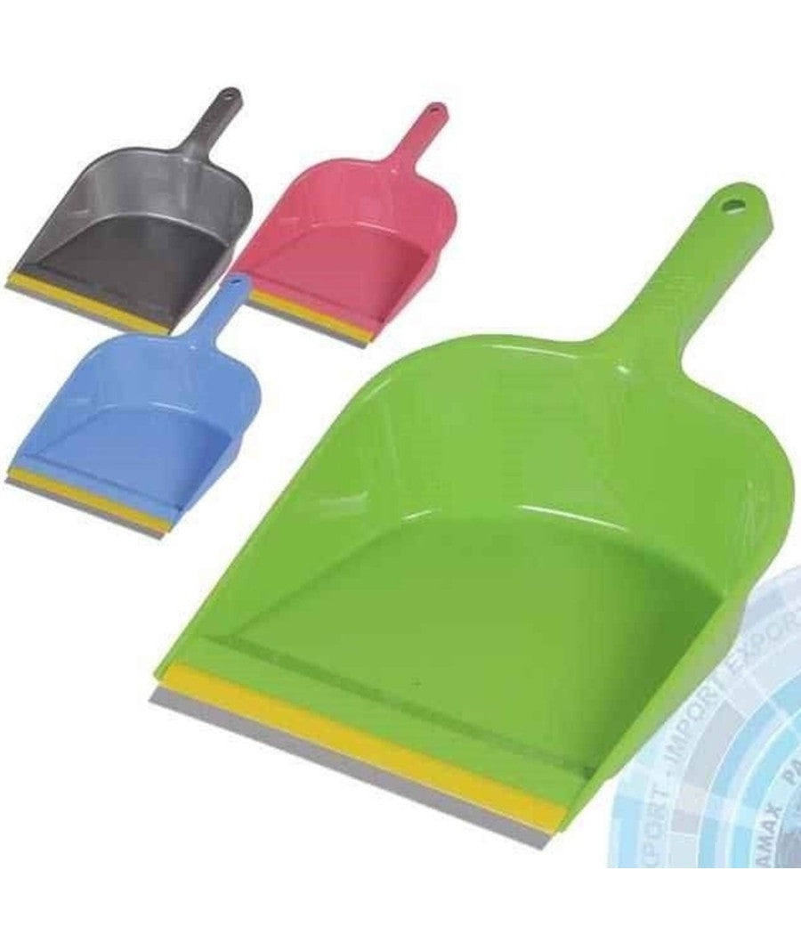 Set 12 Pezzi Paletta Pala Per Scopa Polvere Plastica Colorate 31x23cm         