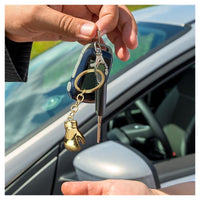 Trade Shop - Set 12 Portachiavi Con Guanti Guantoni Da Boxe Oro Ciondolo Sportivo Creativo Bomboniere         