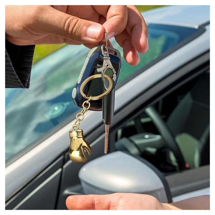 Trade Shop - Set 12 Portachiavi Con Guanti Guantoni Da Boxe Oro Ciondolo Sportivo Creativo Bomboniere         